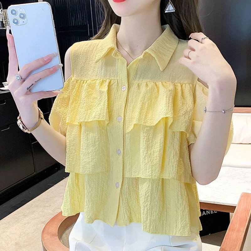 Chemisier blanc décontracté à  - Blouse Off Shoulder avis et prix
