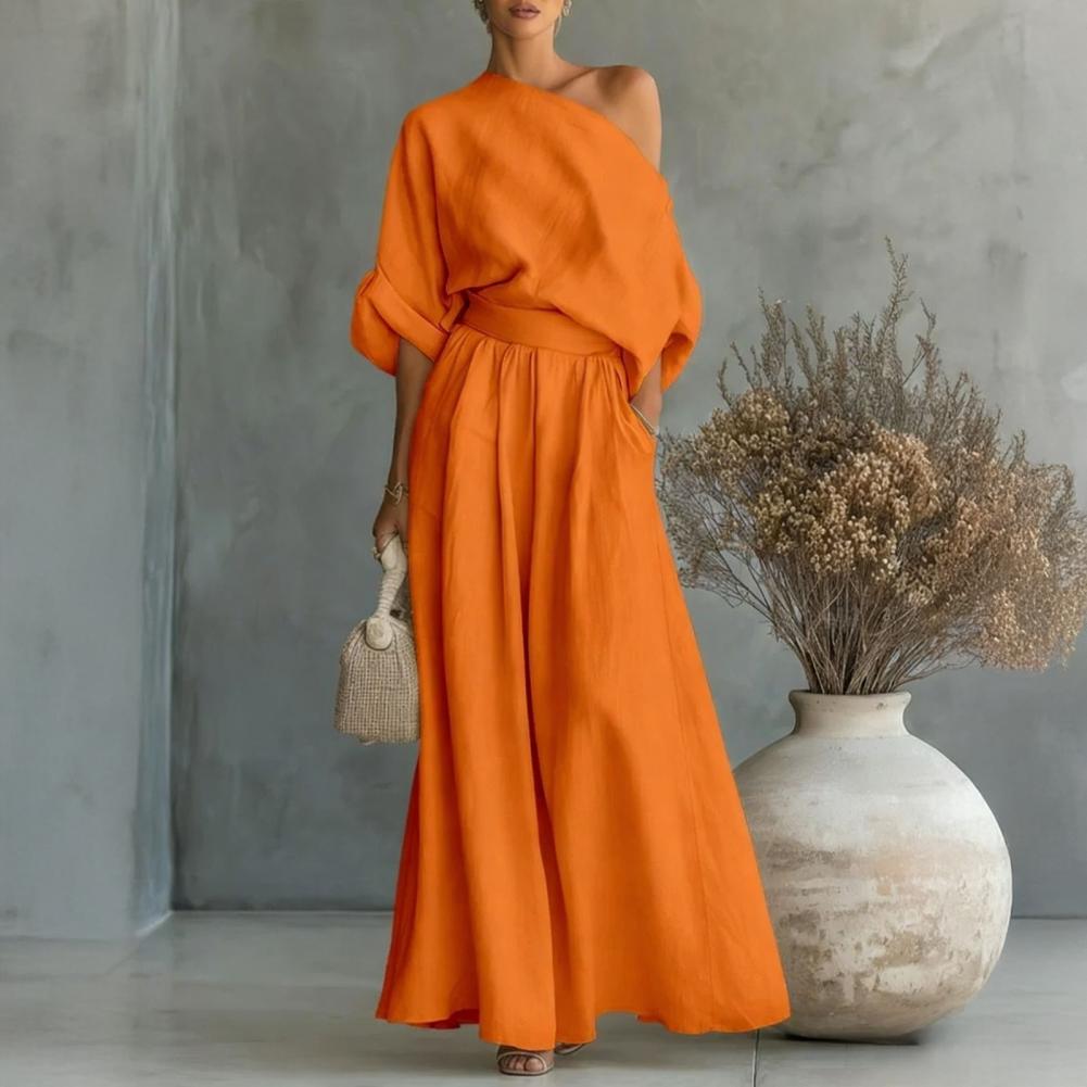 Ensemble chemisier et pantalon - Blouse Off Shoulder avis et prix