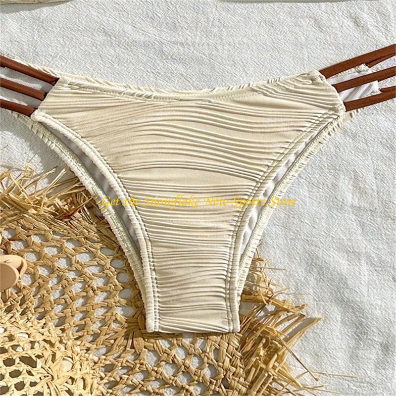 E56D maillot bain Bandeau fron - Swimsuit Bikini Ruched avis et prix